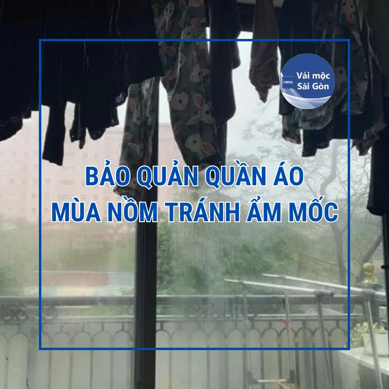 Bảo quản quần áo mùa nồm tránh ẩm mốc