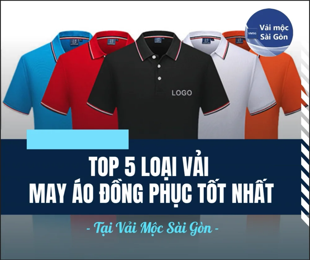 TOP 5 LOẠI VẢI THUN MAY ÁO ĐỒNG PHỤC TỐT NHẤT TẠI VẢI MỘC SÀI GÒN