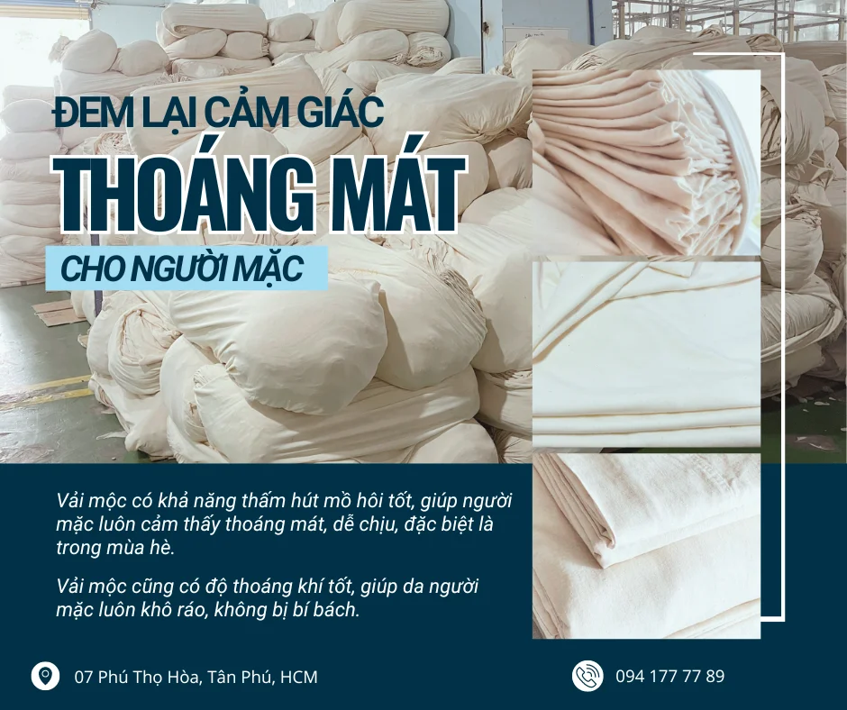 VẢI MỘC - CHẤT LIỆU MAY MẶC ƯU VIỆT