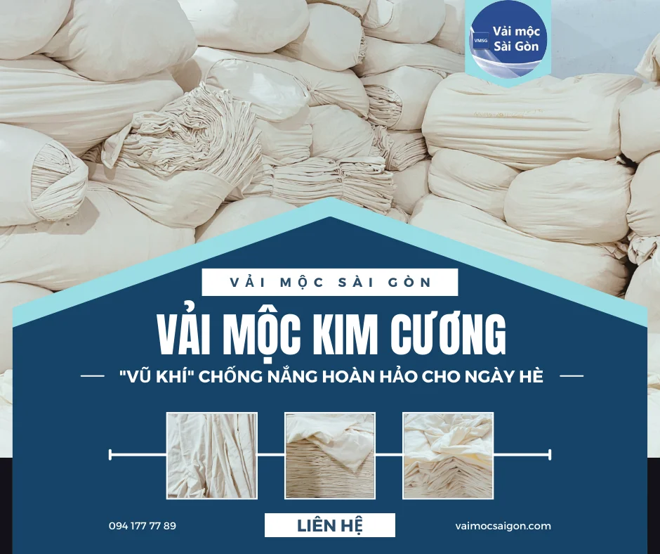☀️VẢI MỘC KIM CƯƠNG - "Vũ khí" chống nắng hoàn hảo cho ngày hè