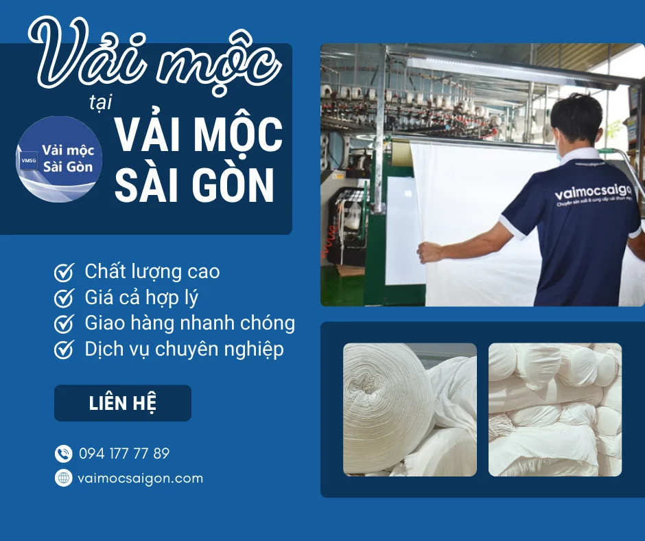 VẢI MỘC - NGUYÊN LIỆU VÀNG CHO CÁC XƯỞNG MAY