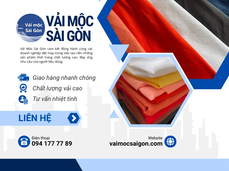 VẢI MỘC SÀI GÒN - LỰA CHỌN HÀNG ĐẦU CỦA CÁC DOANH NGHIỆP DỆT MAY