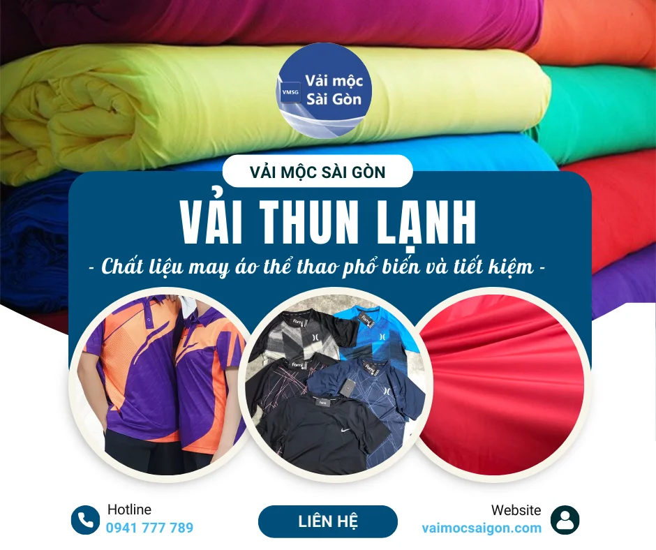 VẢI THUN LẠNH - Chất liệu may áo thể thao phổ biến và tiết kiệm!